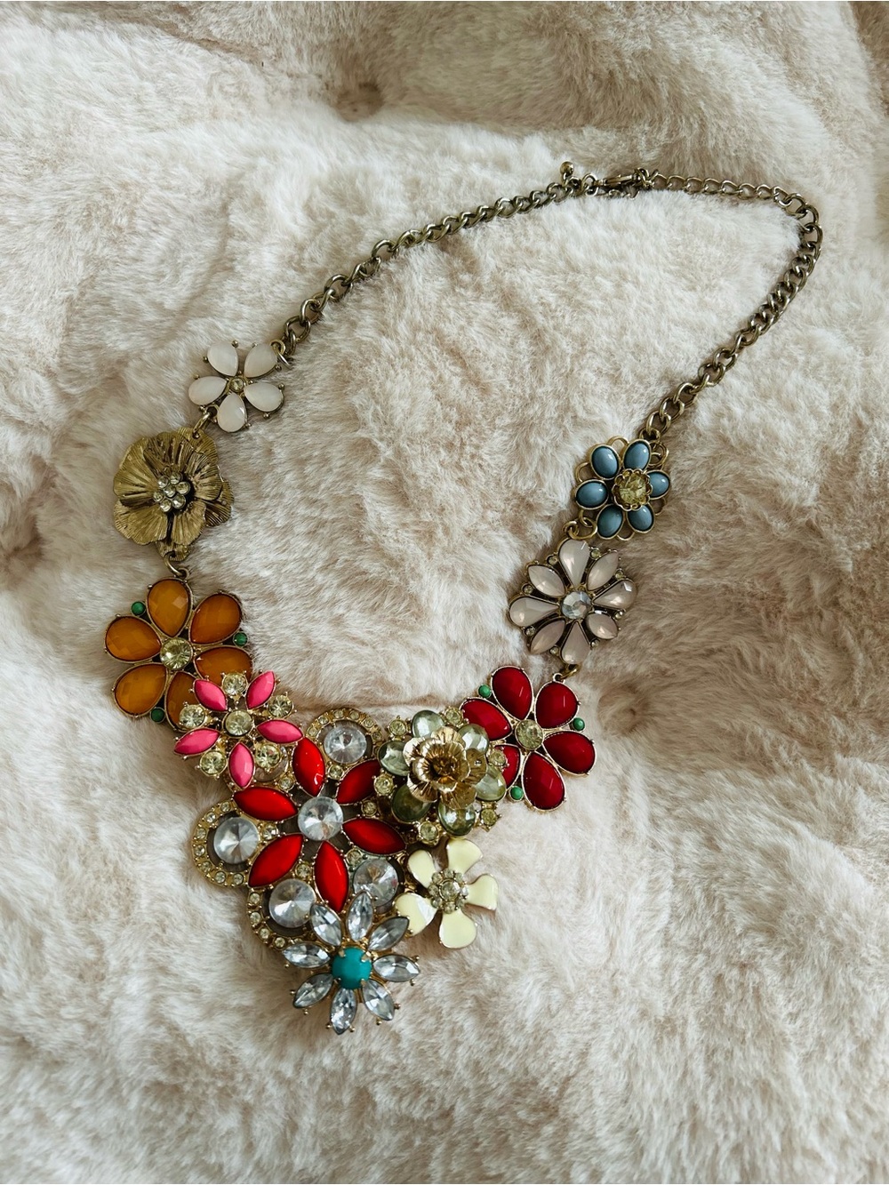 Floral Multicolor Statement Necklace - Women Jewelry